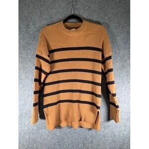 Abercrombie &‎ Fitch Soft A&F Collection Striped Ribbed Knit Sweater Small COZY
